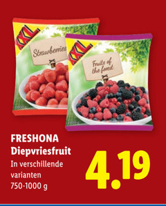  diepvriesfruit strawberries fruits forest 750-1000 