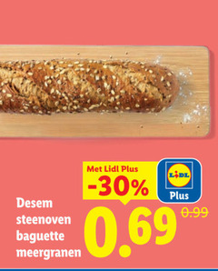  stokbrood steenoven baguette meergranen 