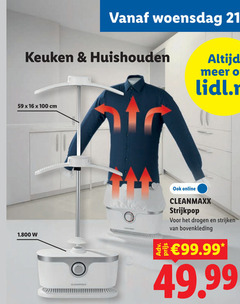  16 100 woensdag keuken huishouden lidl.nl cm online cleanmaxx drogen strijken bovenkleding 
