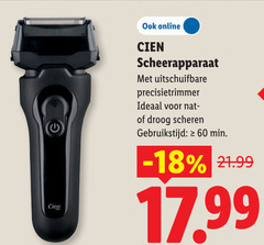  elektrisch scheerapparaat 60 cien online uitschuifbare precisietrimmer droog scheren gebruikstijd min 