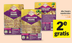  patak naanbrood 2 3 4 pataks original plain naans with curry garlic herb soup friendly mini bed naanbroden actieprijs 