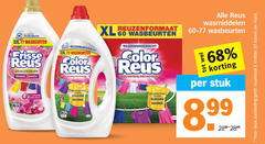  color reus witte frisse wasmiddel 6 30 99 water xxl wasbeurten aromatherapie bloemen sensatie reuzenwaskracht vlekken geuren reuzenformaat berg wasmiddelen stuk aanbieding maximaal kratten dozen 