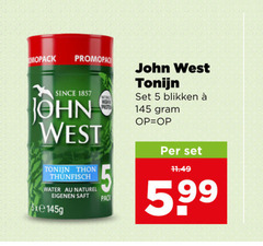  john west tonijn in blik 5 since blikken thon wa pack 99 