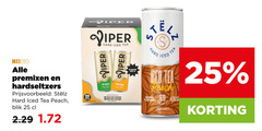  viper hard seltzer 25 45 69 250 premixen iced tea peach blik tee natural 