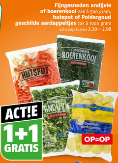  boerenkool aardappelen andijvie hutspot groenten 1 500 1000 fijngesneden zak poldergoud geschilde aardappeltjes actieprijs grootverpakking 