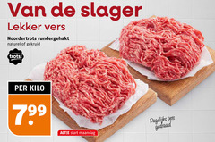  rundergehakt slager vers noordertrots naturel gekruid noorder trots kilo start maandag dagelijks 