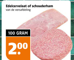  100 200 edelcervelaat schouderham versafdeling 