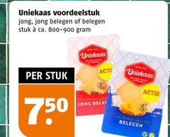  uniekaas kaas 750 voordeelstuk jong belegen stuk ca. acti 