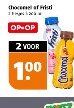  chocomel fristi chocolademelk drinkyoghurt 2 200 ml 10 