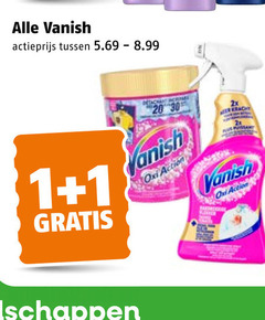  vanish vlekkenverwijderaar 1 20 30 actieprijs action 2x 