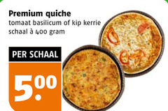  quiche 400 500 premium tomaat basilicum kip kerrie schaal 