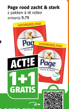  page toiletpapier 1 2 18 rood zacht pakken rollen actieprijs 