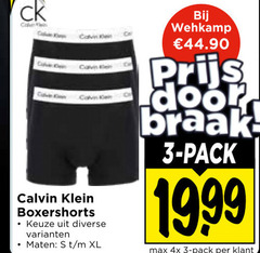  calvin klein heren boxershorts 3 cave calve maten xl wehkamp pack 4x 