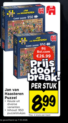  jan van haasteren jumbo legpuzzel 4 950 comic puzzle puzzel inhoud puzzelstukjes geverifieerd bol.com stuk stuks 