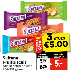  sultana fruitbiscuit 3 825 vezelrijk voucher stuks soorten pakken 