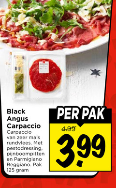 klik op dit plaatje voor een vergroting en voor vergelijkbare aanbiedingen gerelateerd aan
carpaccio black angus rundvlees pestodressing pijnboompitten parmigiano reggiano pak 3.99 carpaccio black angus rundvlees pestodressing pijnboompitten parmigiano reggiano pak 3.99