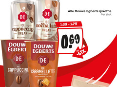  douwe egberts ijskoffie d.e ice cappuccino break mocha creamy douw caramel latte stuk 