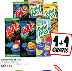  dubbelfrisss taksi fruitdrank 1 2 40 suiker draken fruit dubbel frisss rijk vitamine zuivel pakken 5 liter tropisch post appel perzik original verfrissen 