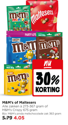  maltesers chocolade 30 219 maxi peanut chocolate minis crispy party 00 man zakken pinda melkchocolade zak 