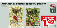  groentenpakket 450 bami nasi macaroni spaghetti groenten zak 1 