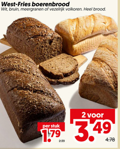  brood 2 west fries boerenbrood wit bruin meergranen vezelrijk volkoren stuk 