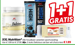  sportvoeding 1 2 3 50 xxl nutrition when protein bar l high cream flavor houdbare stuks wit choco kers 