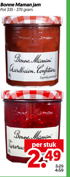  bonne maman jam pot aardbeien confiture zorgvuldig stuk 