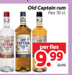  old captain rum fles caribbean well matured balanced 
