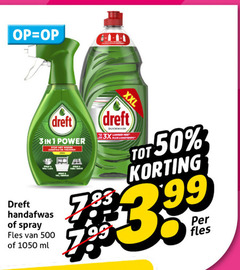  dreft afwasmiddel 1 3 50 500 power stop weken handafwas spray fles ml langer xxl 3x longtemps 3.99 