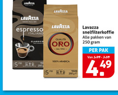  lavazza koffie 10 15 100 250 torino italia espresso italiano classico arabica black coffee latte qualita 5 snelfilterkoffie pakken pak 
