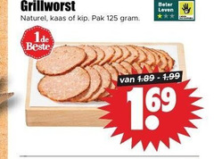  grillworst naturel kaas kip pak beter leven 16 