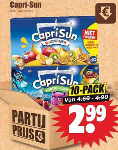  capri-sun fruitdrank 10 capri sun caprisun multivitamin enkel verkocht multi pack monster alarm 