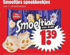  kinderbiscuit 7 smoeltjes spookkoekjes zak uitdeelzakjes 