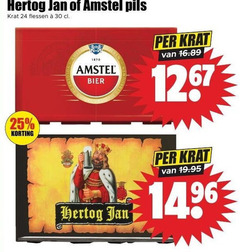  amstel hertog jan krat bier 24 25 30 1267 1870 pils flessen 