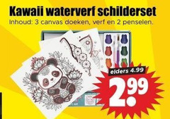  schilderset 2 3 waterverf inhoud canvas doeken verf penselen elders 99 