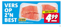  zalmfilet 2 13 250 vers best huid pak stuks 