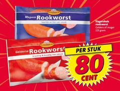 klik op dit plaatje voor een vergroting en voor vergelijkbare aanbiedingen gerelateerd aan
rookworst 80 225 slagershuis fijn gelders gelderse kruidig stuk cent rookworst 80 225 slagershuis fijn gelders gelderse kruidig stuk cent