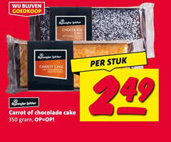 cake 350 bijzonder chocolade carrot stuk 