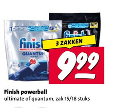  finish vaatwasmiddel 3 quantum all zakken powerball ultimate zak 15 18 stuks 