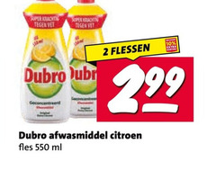  dubro afwasmiddel 2 10 super vet flessen citroen fles ml 