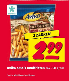  aviko patat 2 750 diepvries friet huis zakken smulfrieten zak beschikbaar 