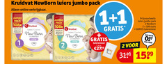  kruidvat huismerk luiers 1 2 15 newborn jumbo pack online pour dagen small new born skinprotect mini 3-6 luieremmer t.w.v. stuks luier 