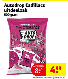  autodrop snoep 500 cadillacs uitdeelzak mini drop zakjes jezelf 