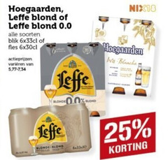  leffe hoegaarden speciaalbieren blikjes bier 25 blond 0.0 soorten blik fles 5 34 blonde nix18 wa blanche 