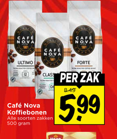  cafe nova koffiebonen 500 mcafee ultimo forte class zak soorten zakken 5.99 