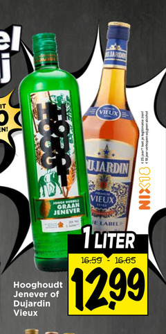  hooghoudt dujardin jenever vieux 18 25 jardin nix18 jaar legitimatie alcohol jonge dubbele graan label liter 