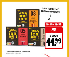  jumbo huismerk koffiecups 1 2 10 11 12 40 60 100 koffie cups gerecycled aluminium lungo intenso arabica donker gebrand robusta bonen 06 mild regular nespresso original machines nutri score people nature forest all natur originale zacht evenwichtig medium gebraden doosjes 