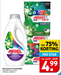  ariel wasmiddel 1 7 15 20 99 dagen longue touch lenor color france 4in1 rapid vlekverwijdering action impeccable original korte cyclus cycle pakken stuks flessen ml stuk 