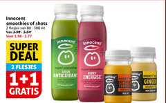  innocent fruitsmoothie 1 2 80 300 smoothies shots ml super deal wit smoothie green kiwi cucumber apple sugar with vitamins berry energise strawberry cherry guarana ginger turmeric vitamin new hot shot 