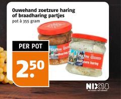  ouwehand haring 250 zoetzure braadharing partjes pot seayou nix18 roken drinken 